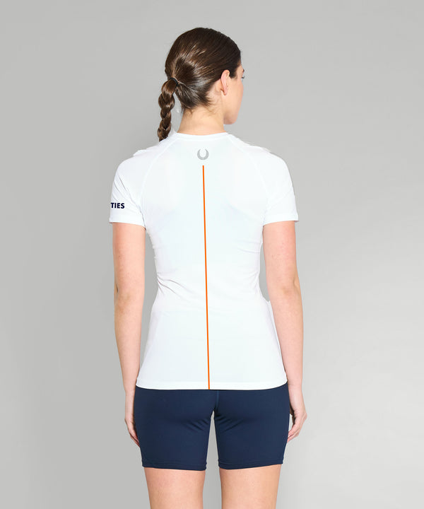Women's Twin Cities Base Layer SS - White/Navy