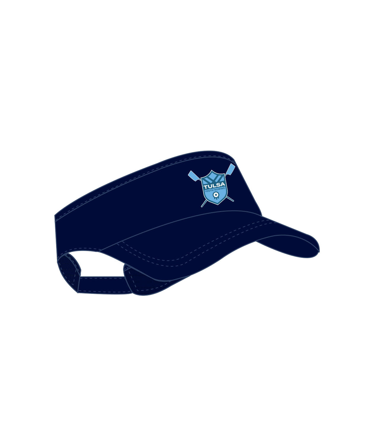 Unisex Tulsa Youth Rowing  Race Visor - Navy