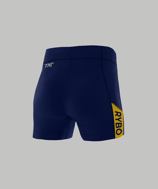 Women's UC Davis Streamline Short - Navy/Yellow