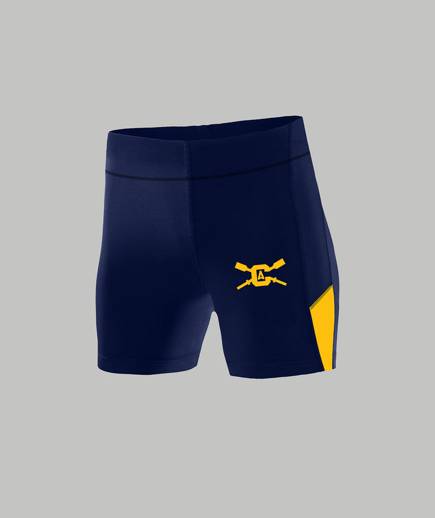 Women's UC Davis Streamline Short - Navy/Yellow