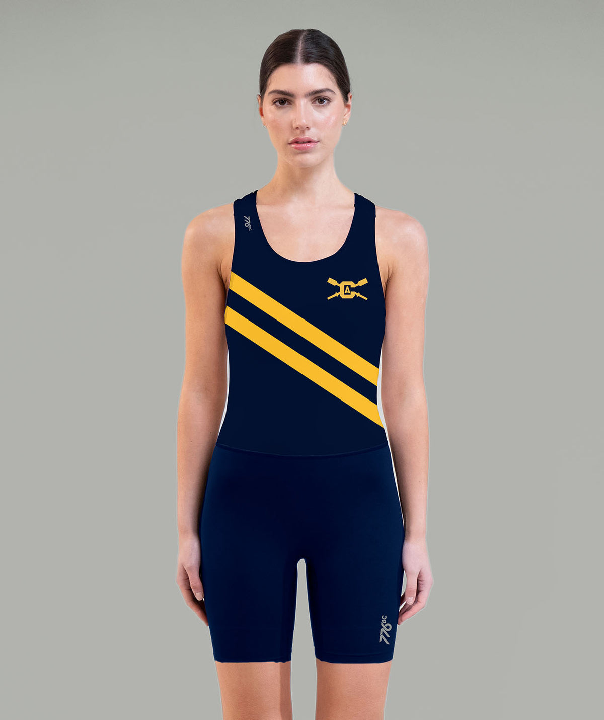 Women's UC Davis Streamline Unisuit - Navy/Yellow