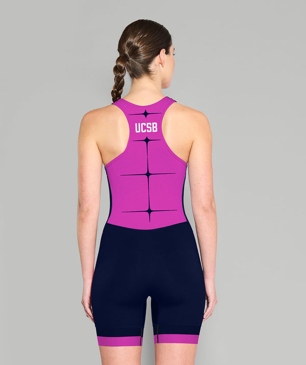 Women's UCSB Rowing Club Practice Pro Unisuit - Navy/Pink