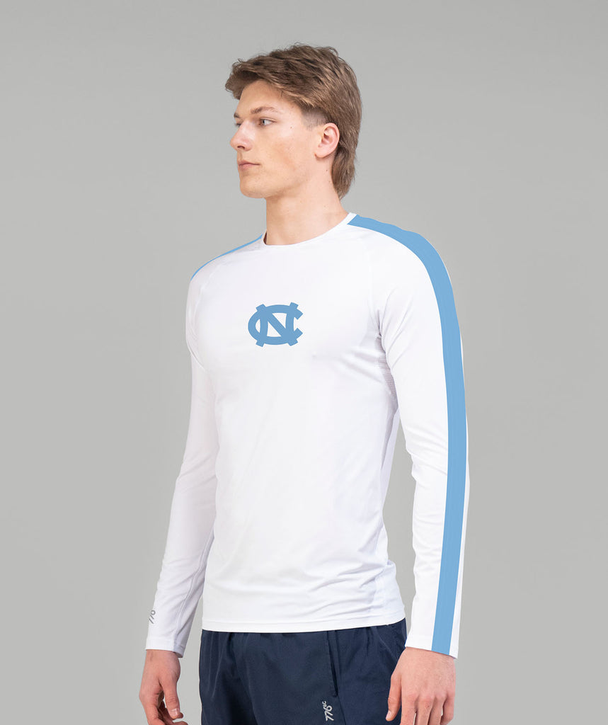 Men's UNC Base Layer LS - White/Blue