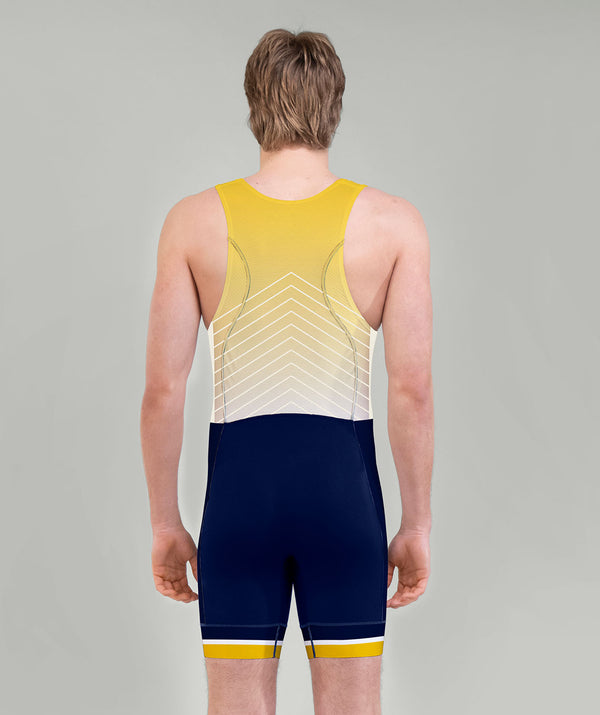 Men's Undine Barge Club Pro Unisuit - Navy/Gold