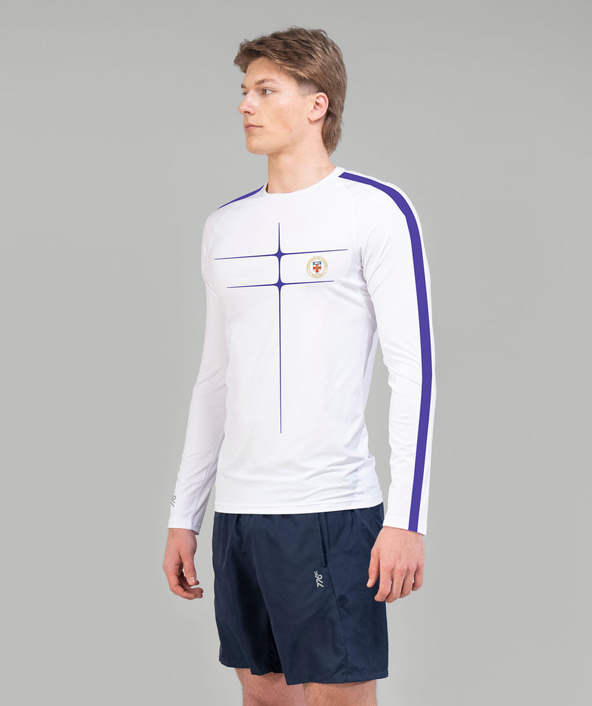 Men's University of London Base Layer LS - White