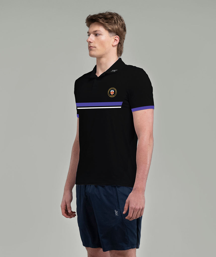 Men's University of London Polo SS - Black