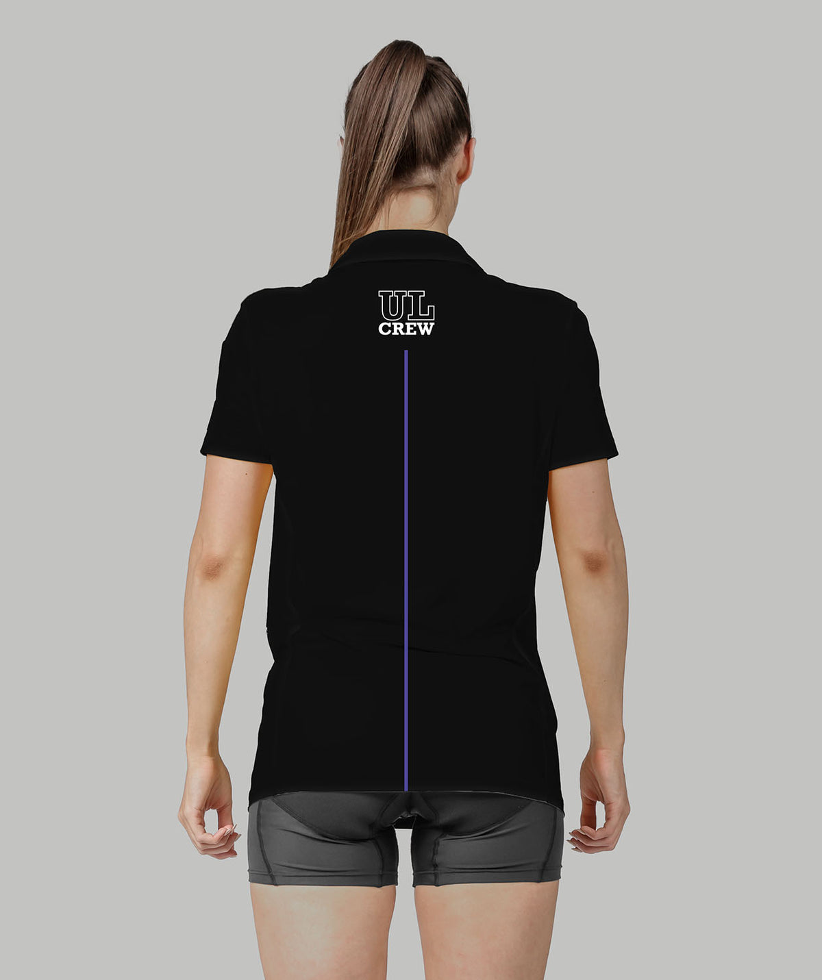 Women's University of London Polo SS - Black