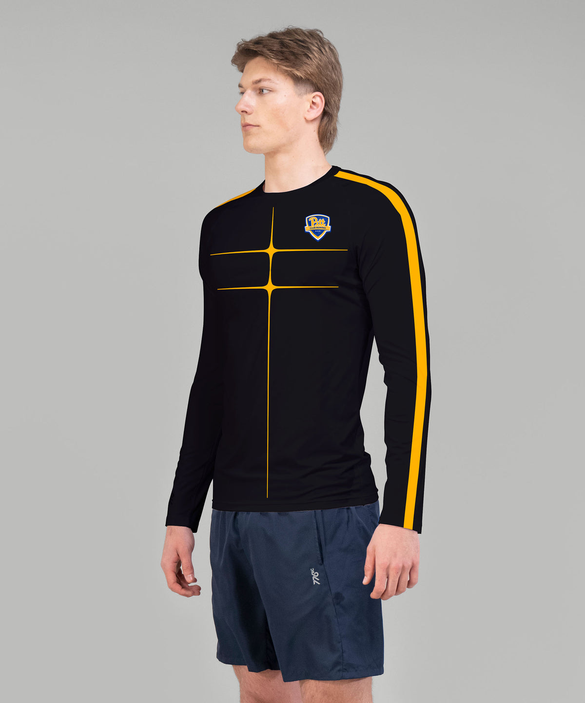Men's University of Pittsburgh Motion Base Layer LS - Black
