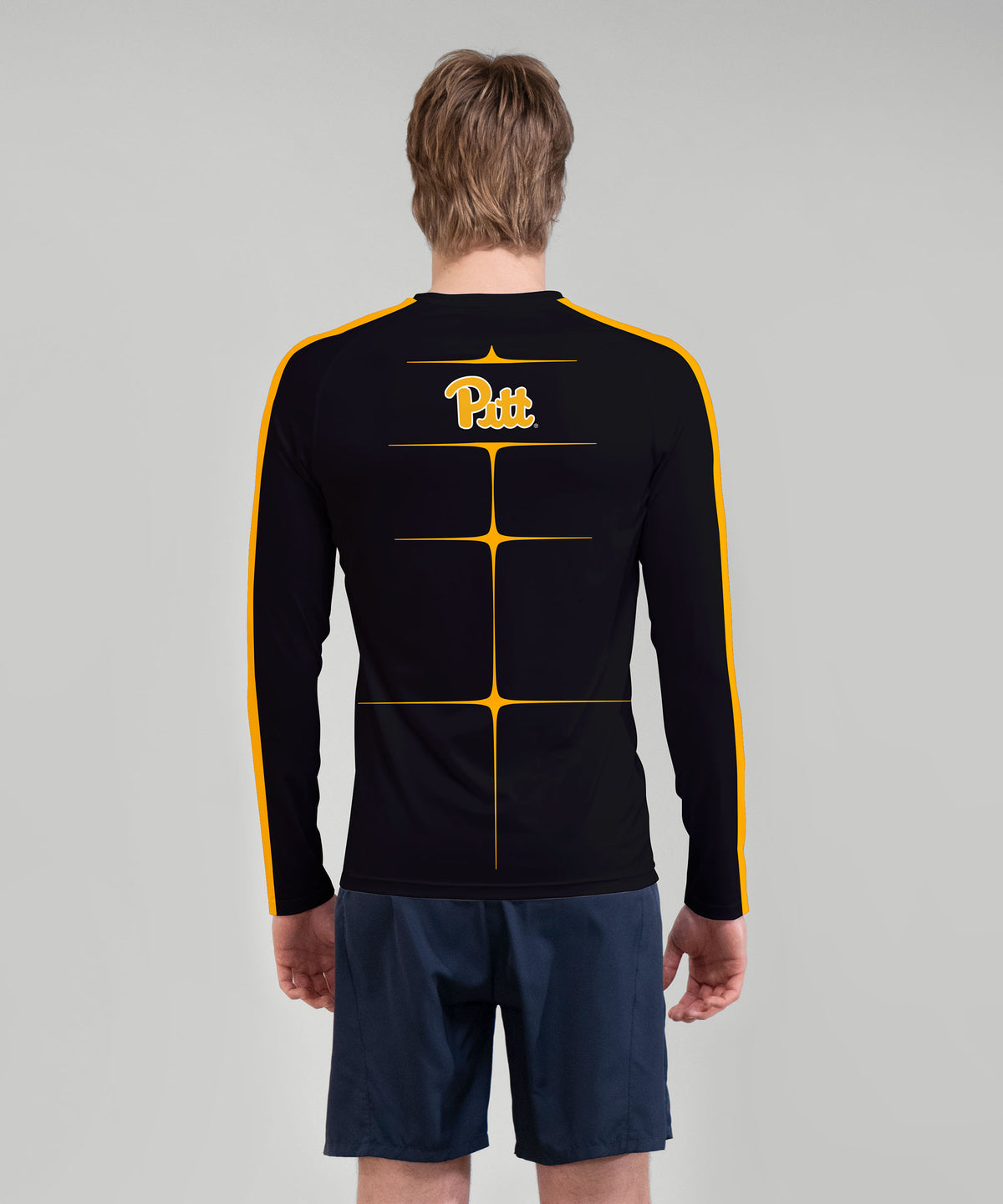 Men's University of Pittsburgh Motion Base Layer LS - Black