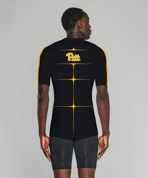 Men's University of Pittsburgh Motion Base Layer SS - Black