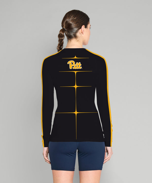 Women's University of Pittsburgh Motion Base Layer LS - Black