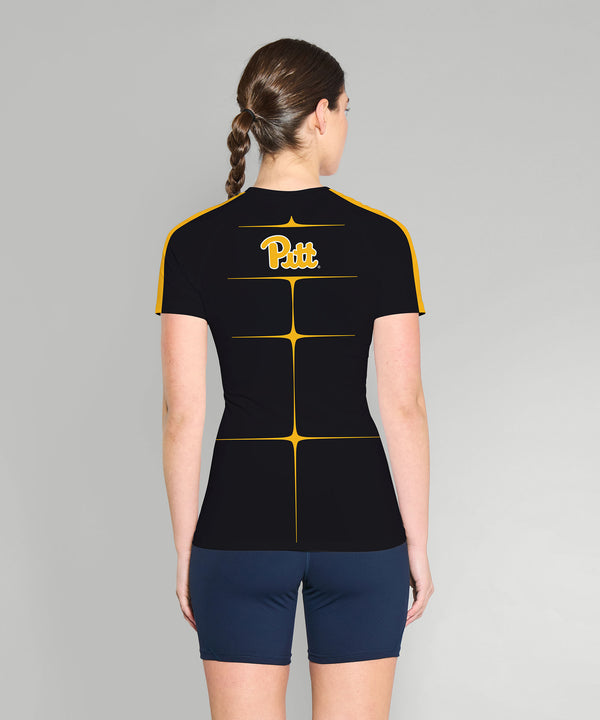 Women's University of Pittsburgh Motion Base Layer SS - Black