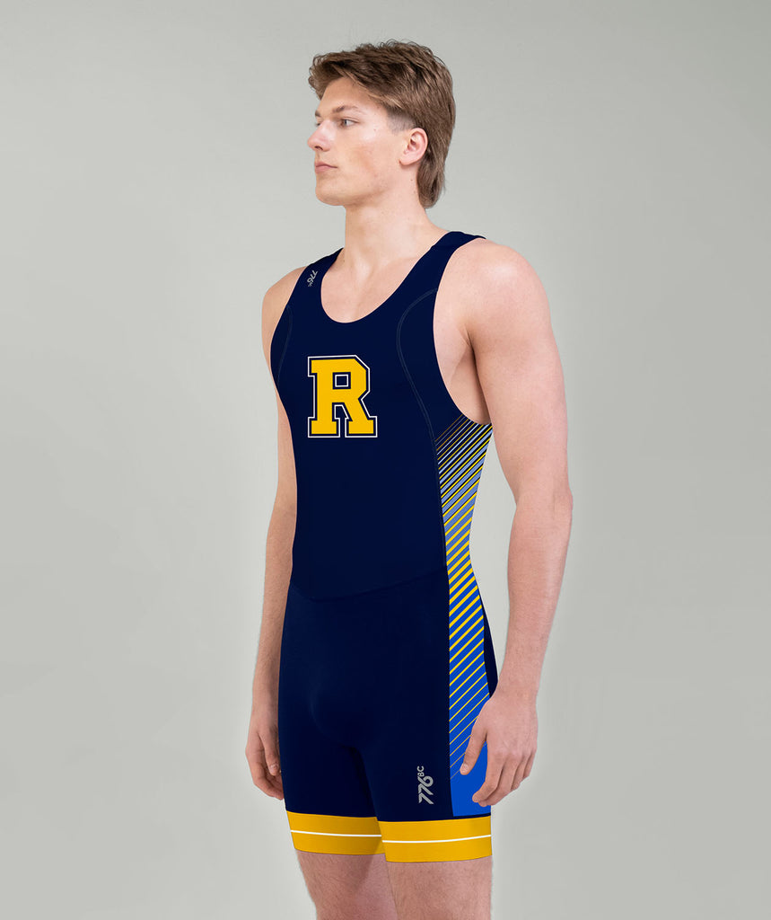 Men's University of Rochester Pro Unisuit - Navy/Yellow