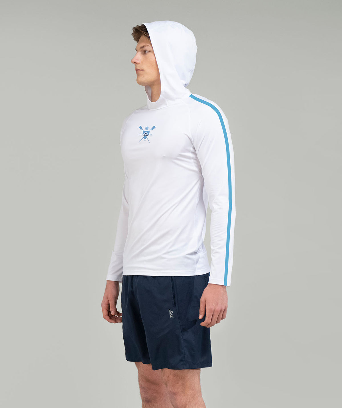 Men's University of York BC Summer Hoodie LS - White/Blue