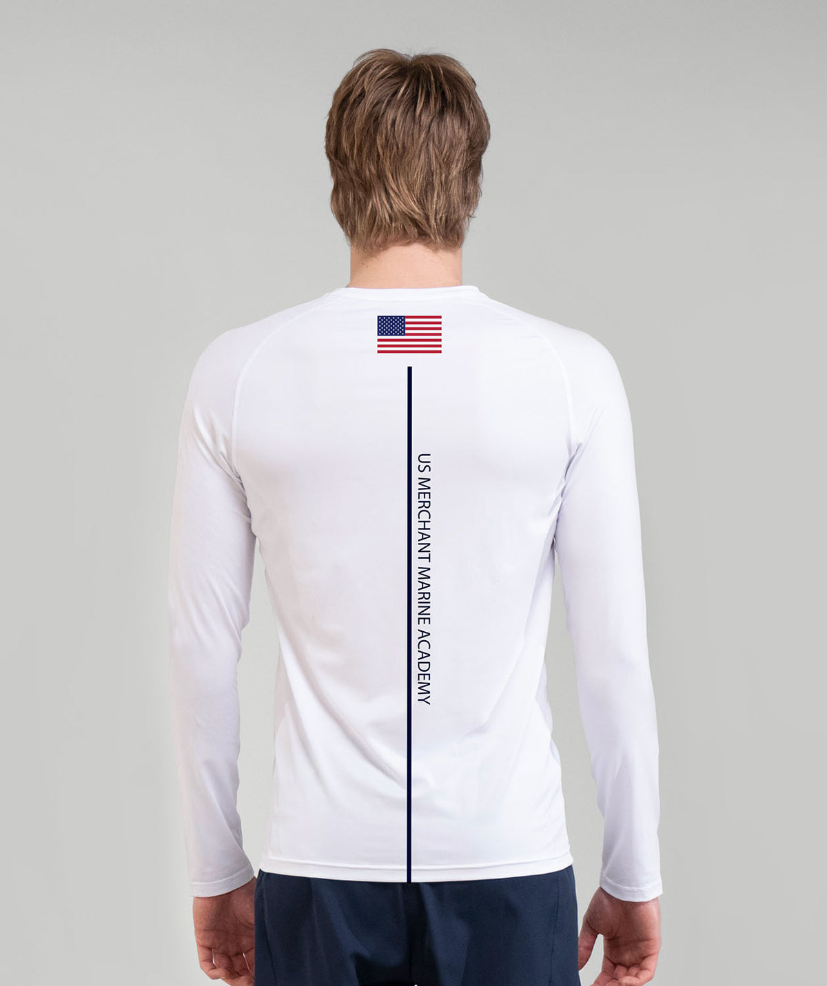 Men's US Merchant Marine Academy Base Layer LS - White