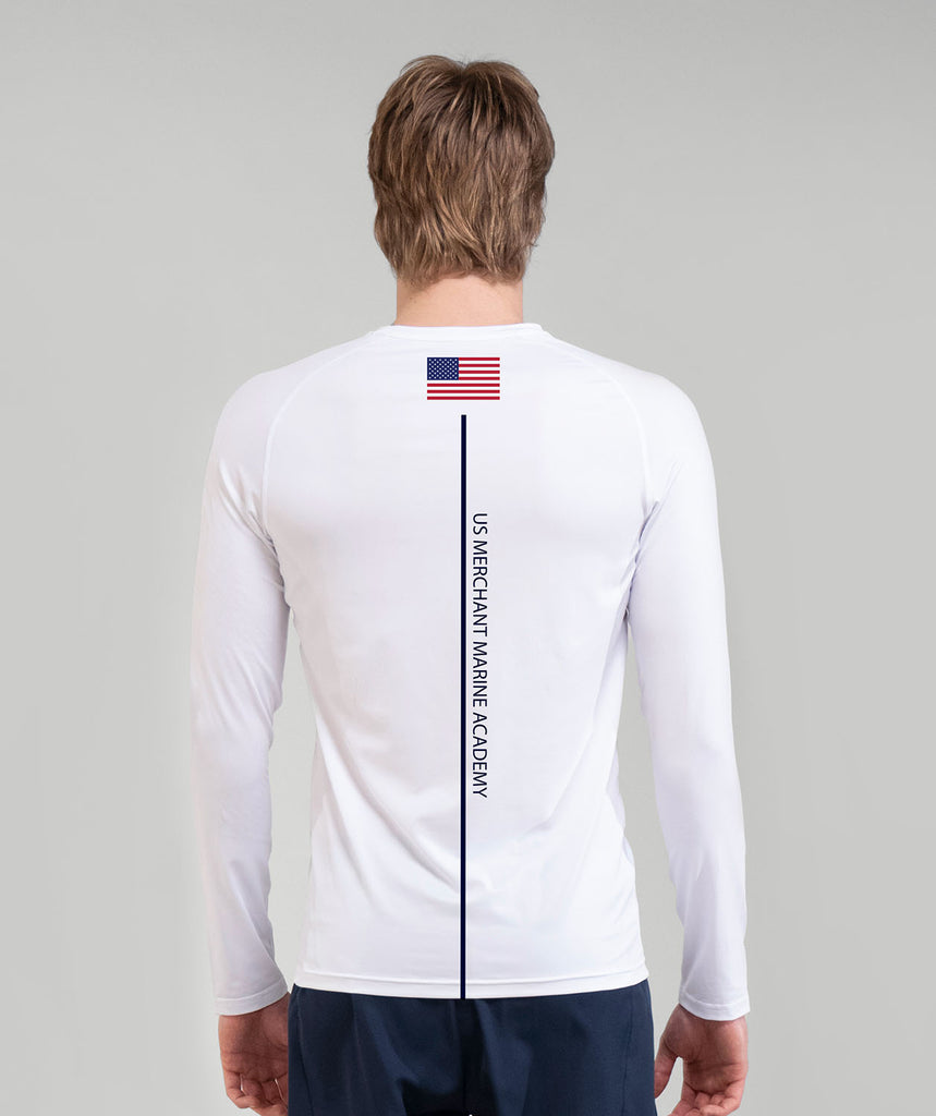Men's US Merchant Marine Academy Base Layer LS - White