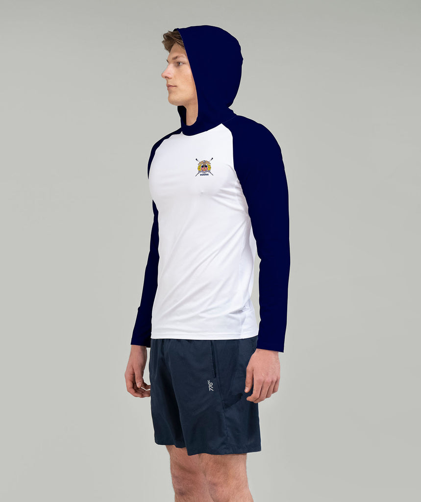 Men's US Merchant Marine Academy Summer Hoodie LS - White/Navy