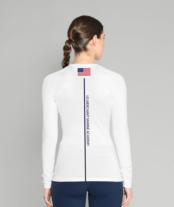 Women's US Merchant Marine Academy Base Layer LS - White
