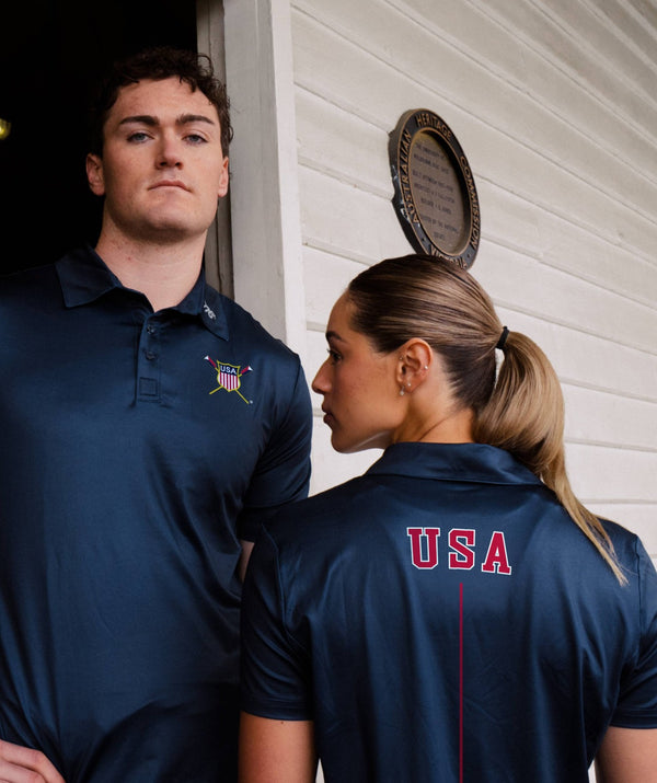 Men's 776BC X USRowing Precision Polo SS - Navy