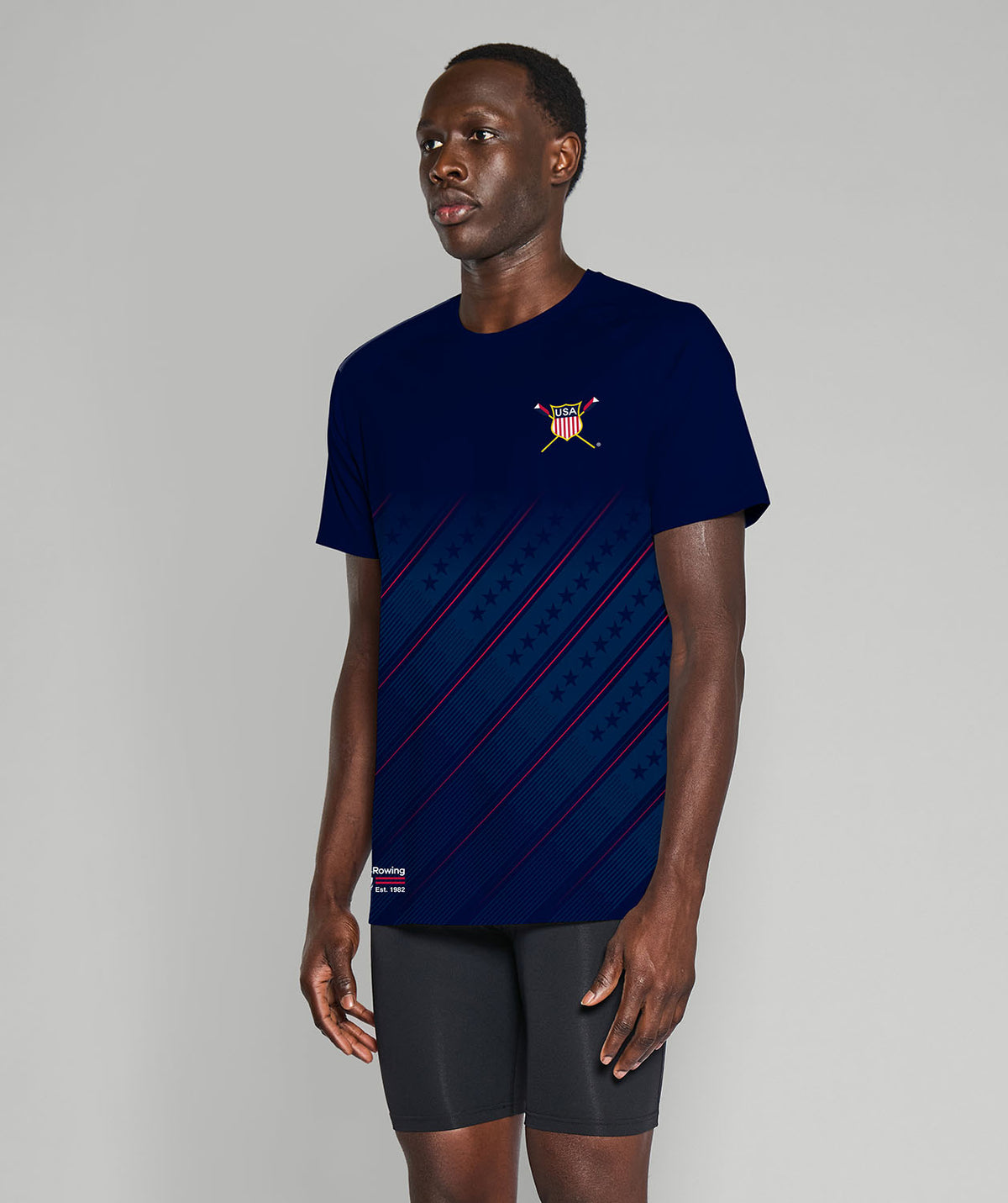Unisex 776BC X USRowing Training T-Shirt SS - Navy