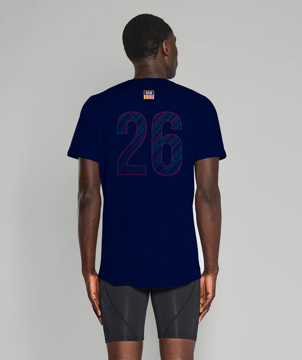 Unisex 776BC X USRowing Training T-Shirt SS - Navy