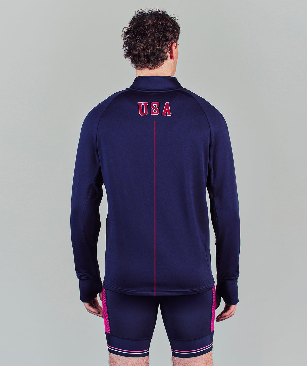 Men's 776BC X USRowing Precision Training Quarter Zip - Navy