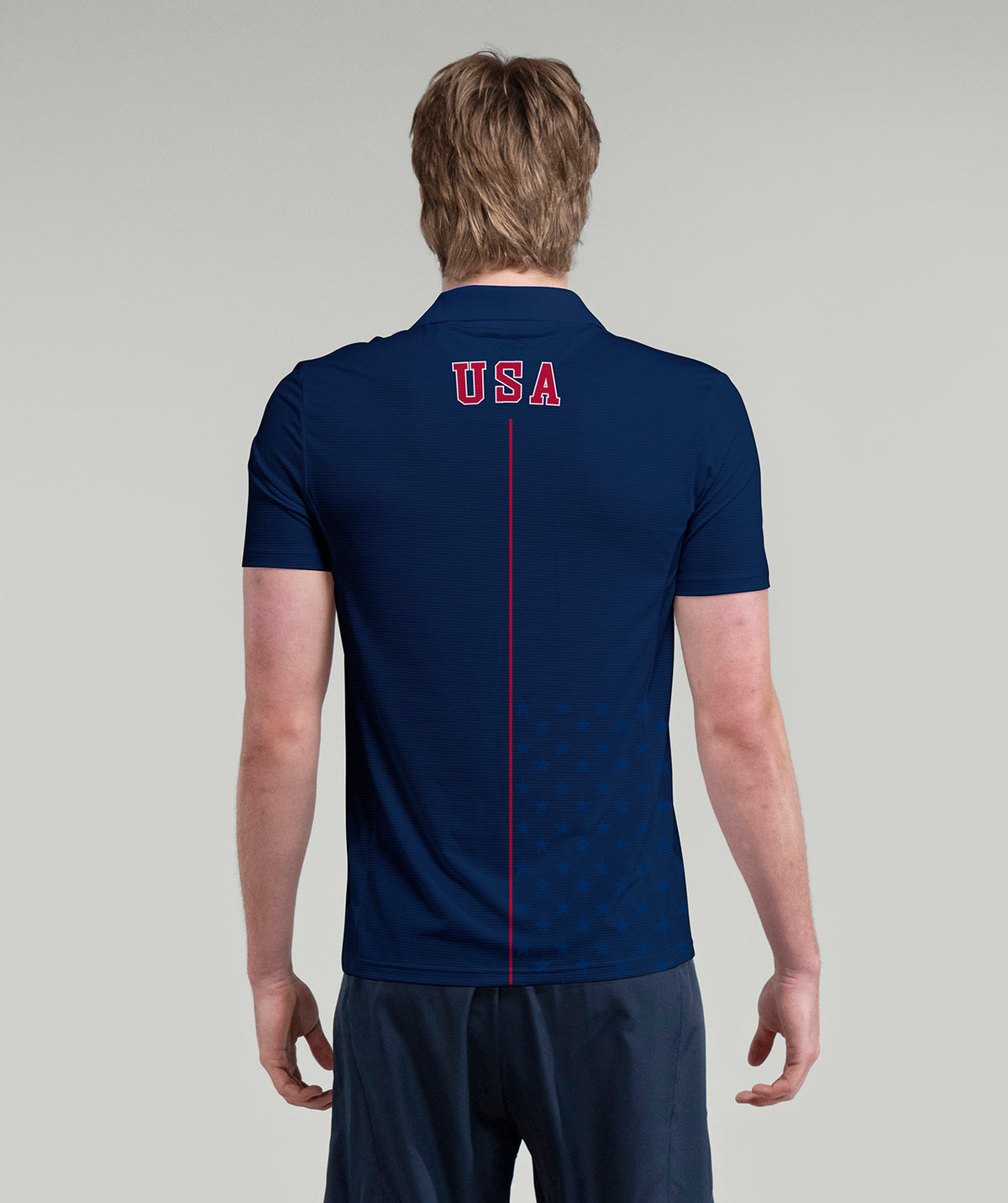 Men's 776BC X USRowing Precision Polo SS - Navy