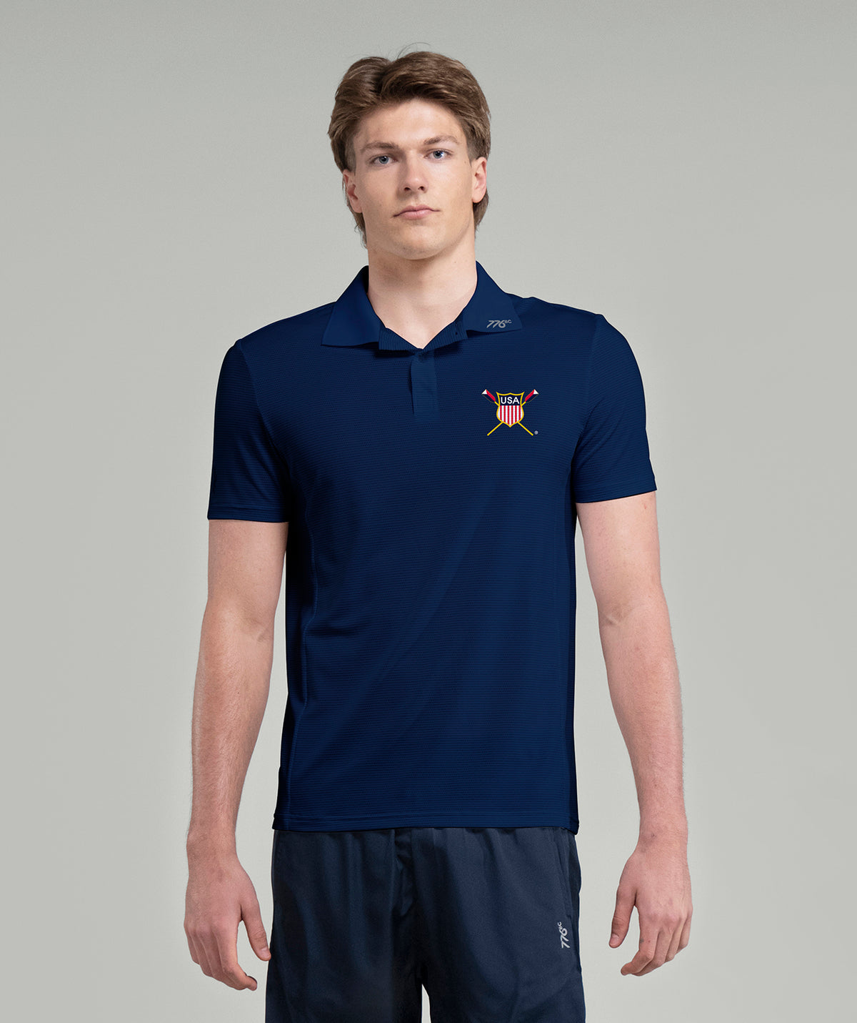 Men's 776BC X USRowing Precision Polo SS - Navy