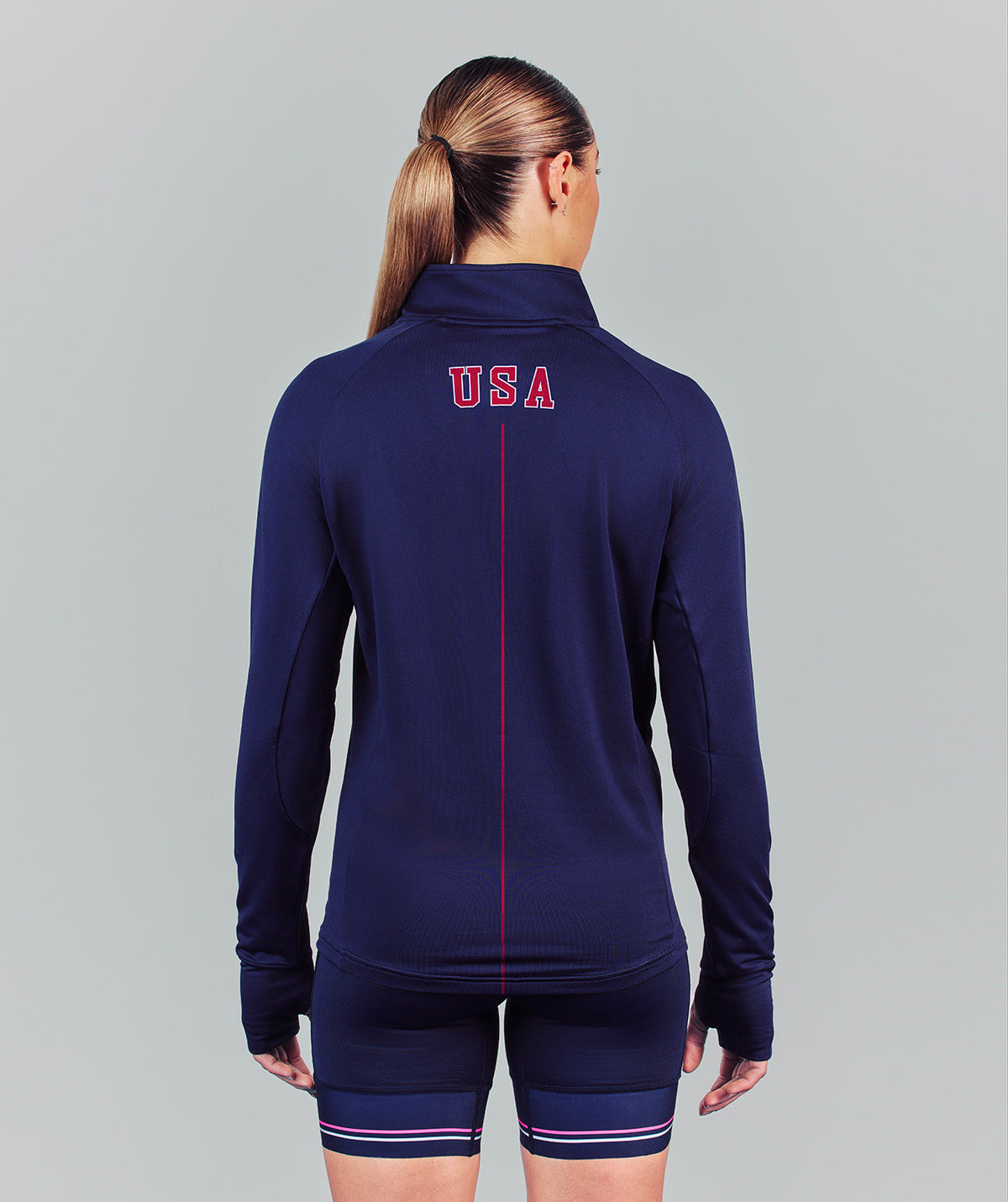 Women's 776BC X USRowing Precision Training Quarter Zip - Navy
