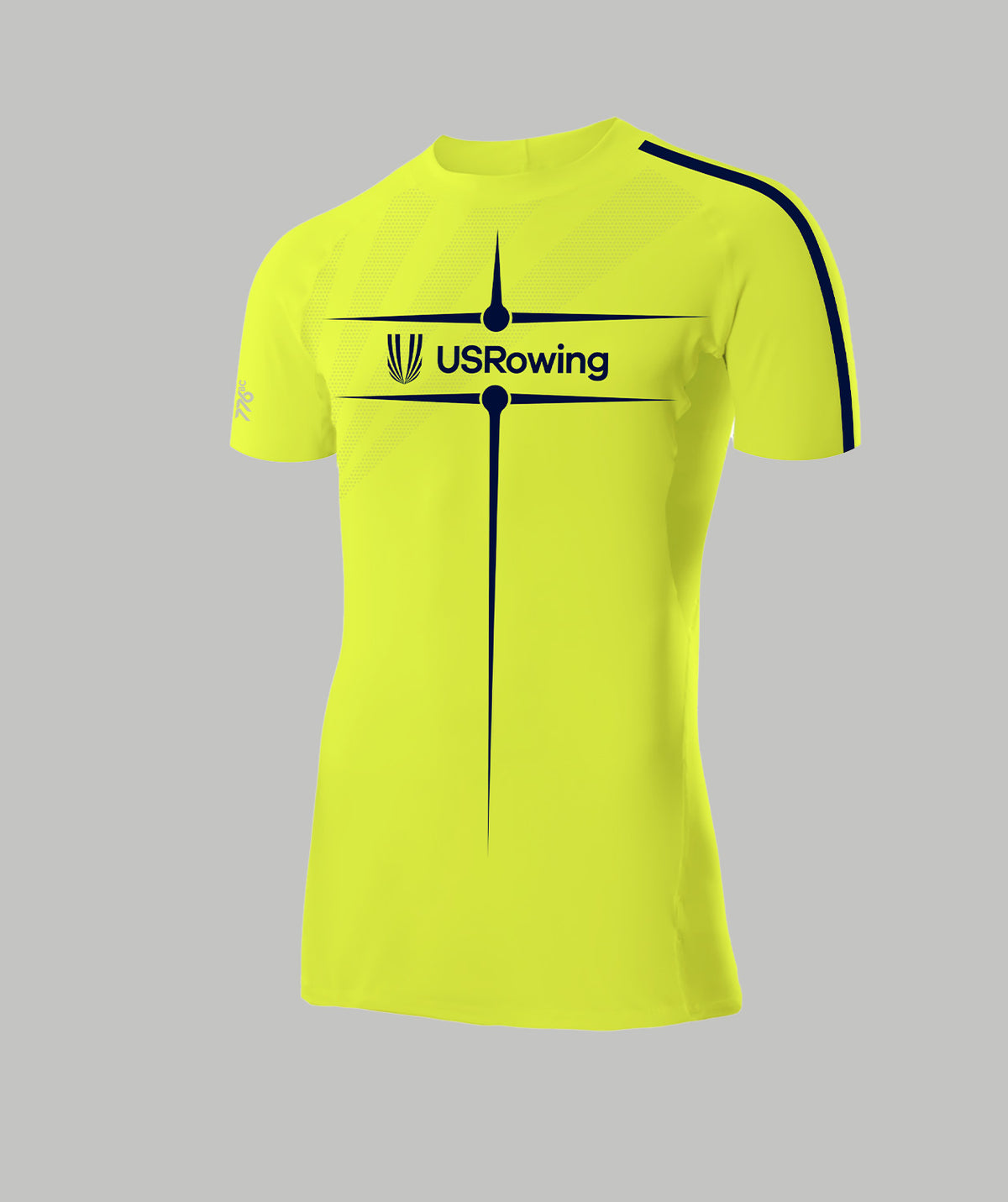 Men's 776BC x USRowing Motion Pro SS Base Layer 02 - Neon Yellow