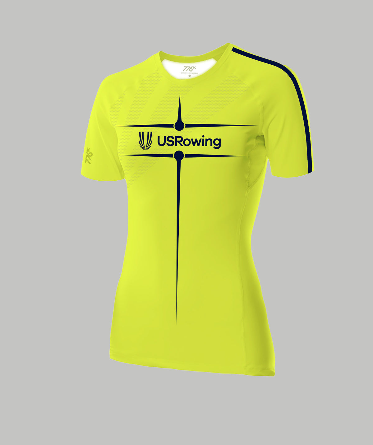 Women's 776BC x USRowing Motion Pro SS Base Layer 02 - Neon Yellow