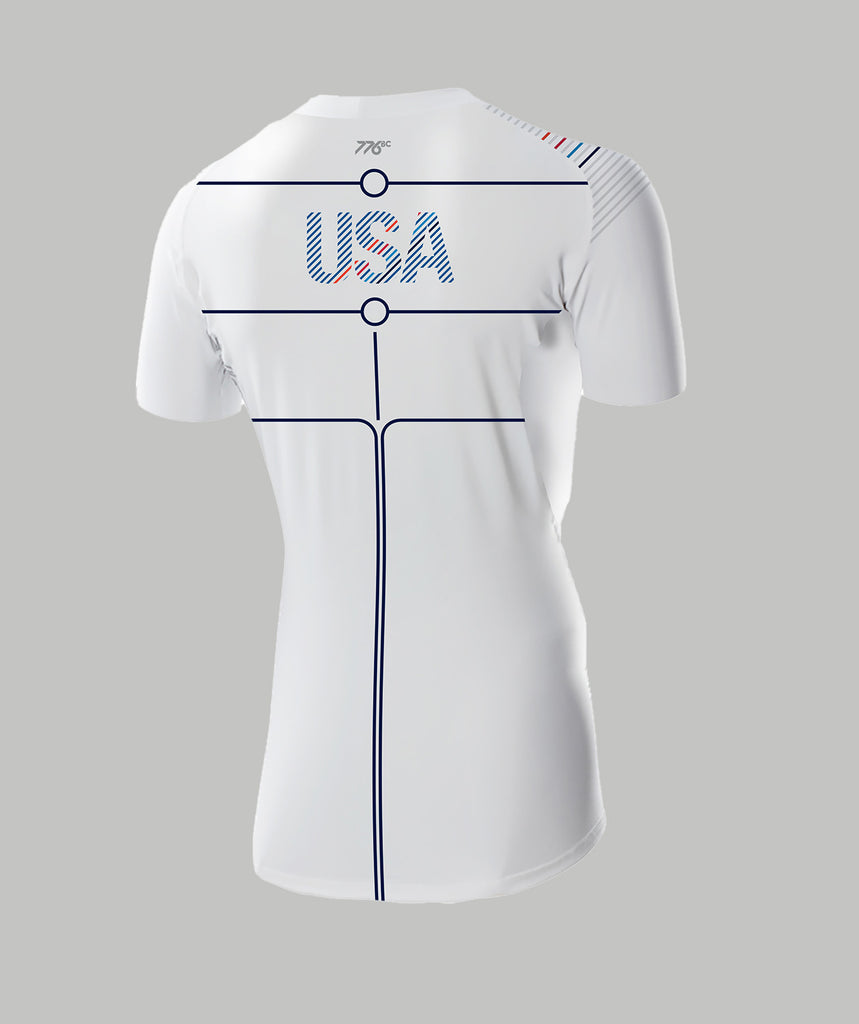 Men's 776BC X USRowing Base Layer SS 03 - White