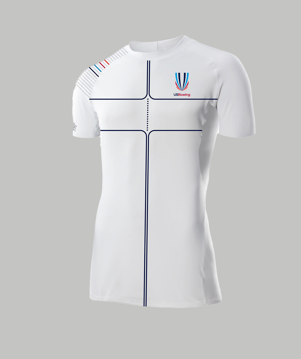 Men's 776BC X USRowing Base Layer SS 03 - White