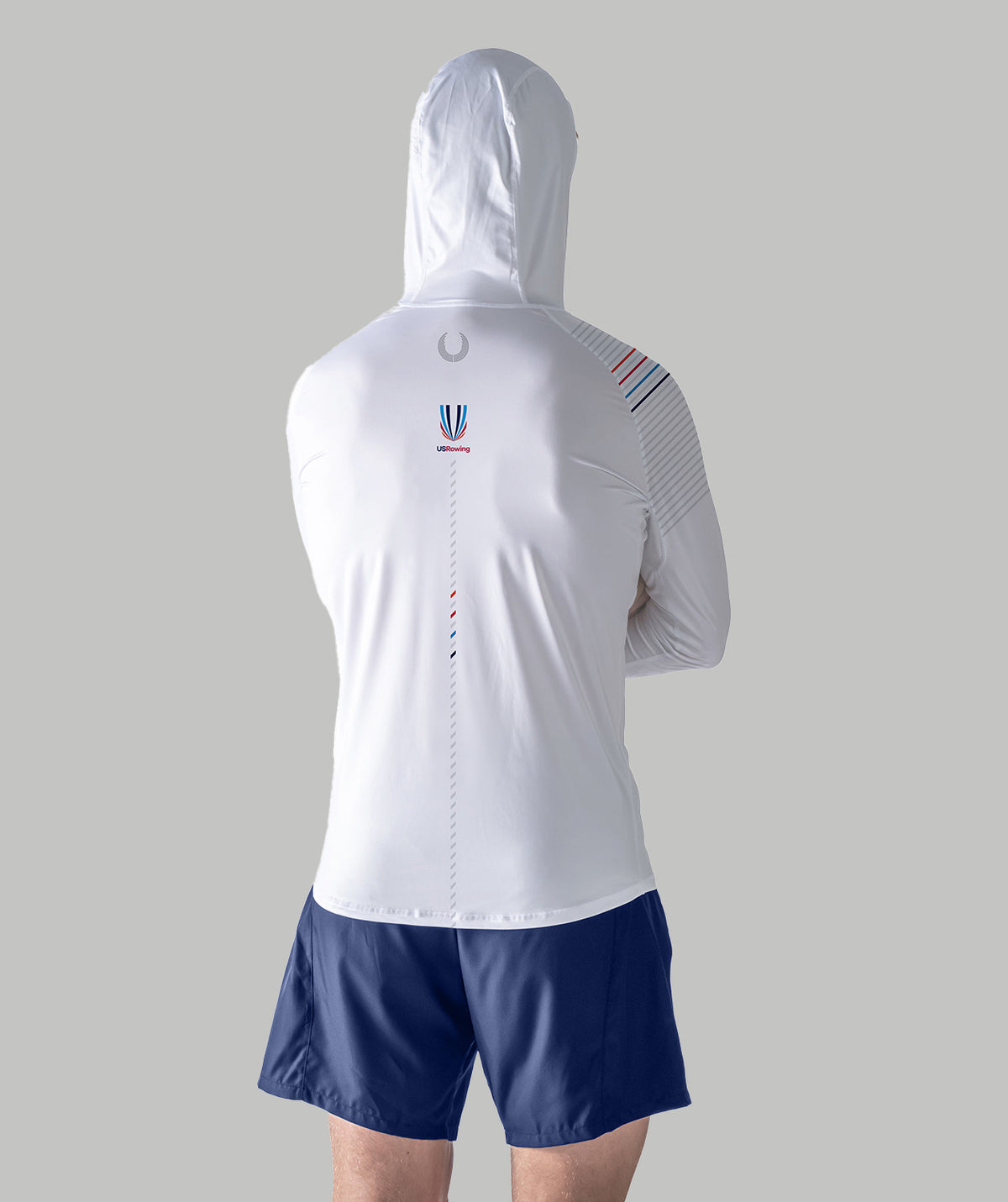 Men's 776BC X USRowing Sun Hoodie LS 03 - White