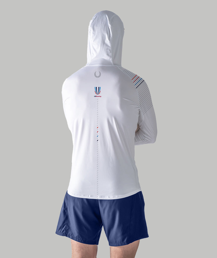 Men's 776BC X USRowing Sun Hoodie LS 03 - White