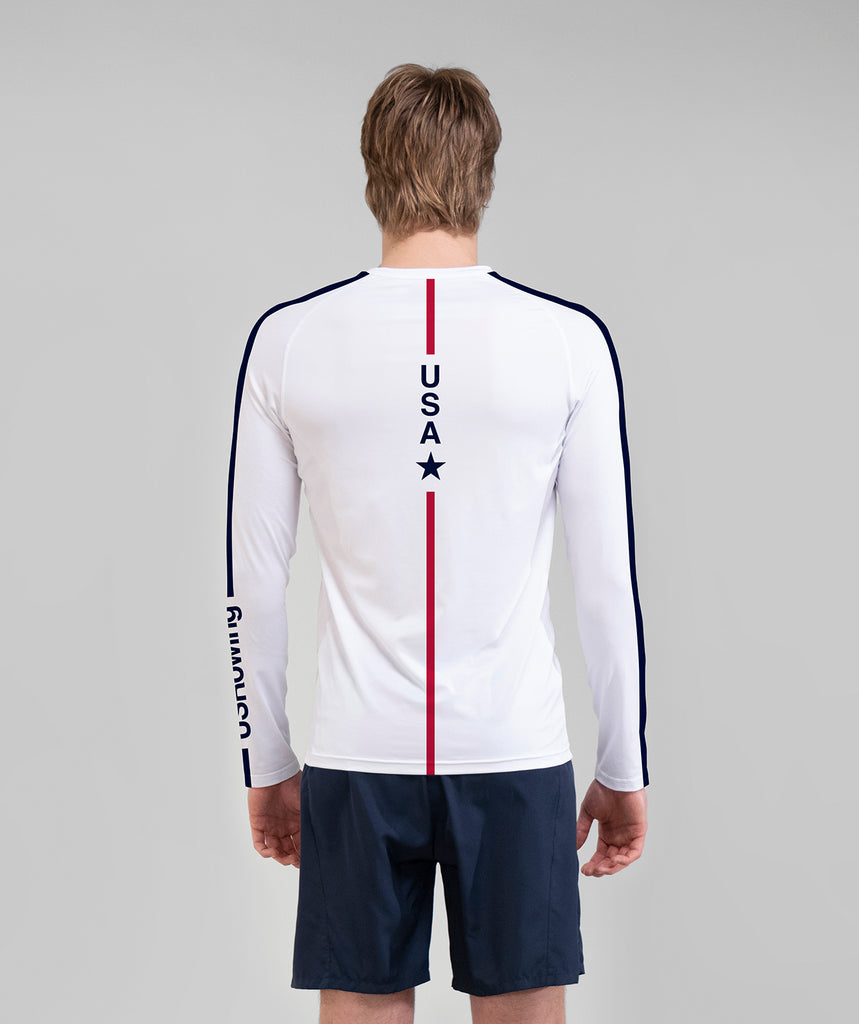 Men's 776BC X USRowing PDC Base Layer LS - White