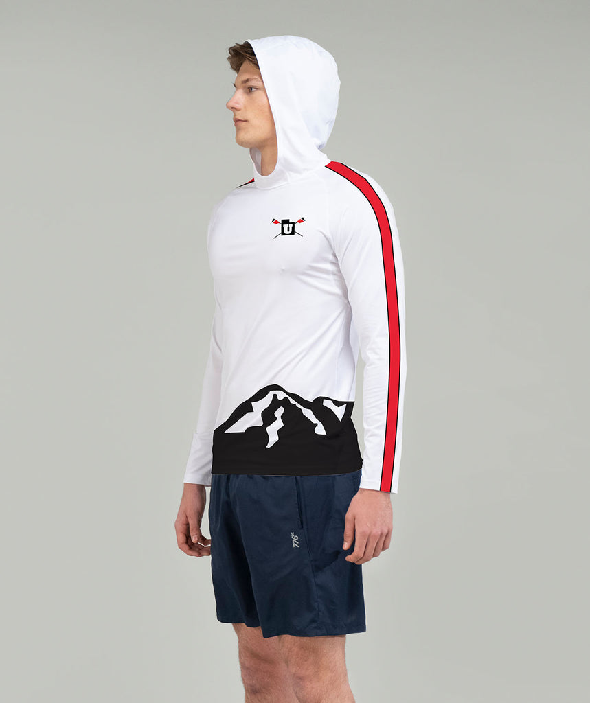 Men's Utah Crew Summer Hoodie LS - White