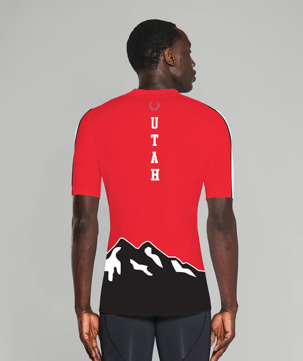Men's Utah Crew Base Layer SS - Red