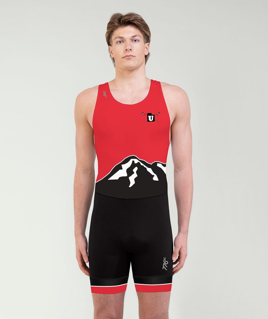 Men's Utah Crew Practice Streamline Leg Band Unisuit - Red/Black