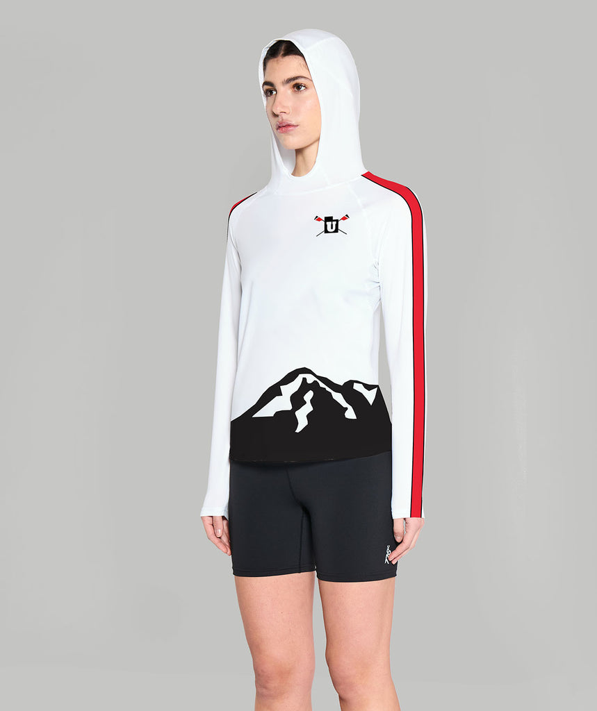 Women's Utah Crew Summer Hoodie LS - White