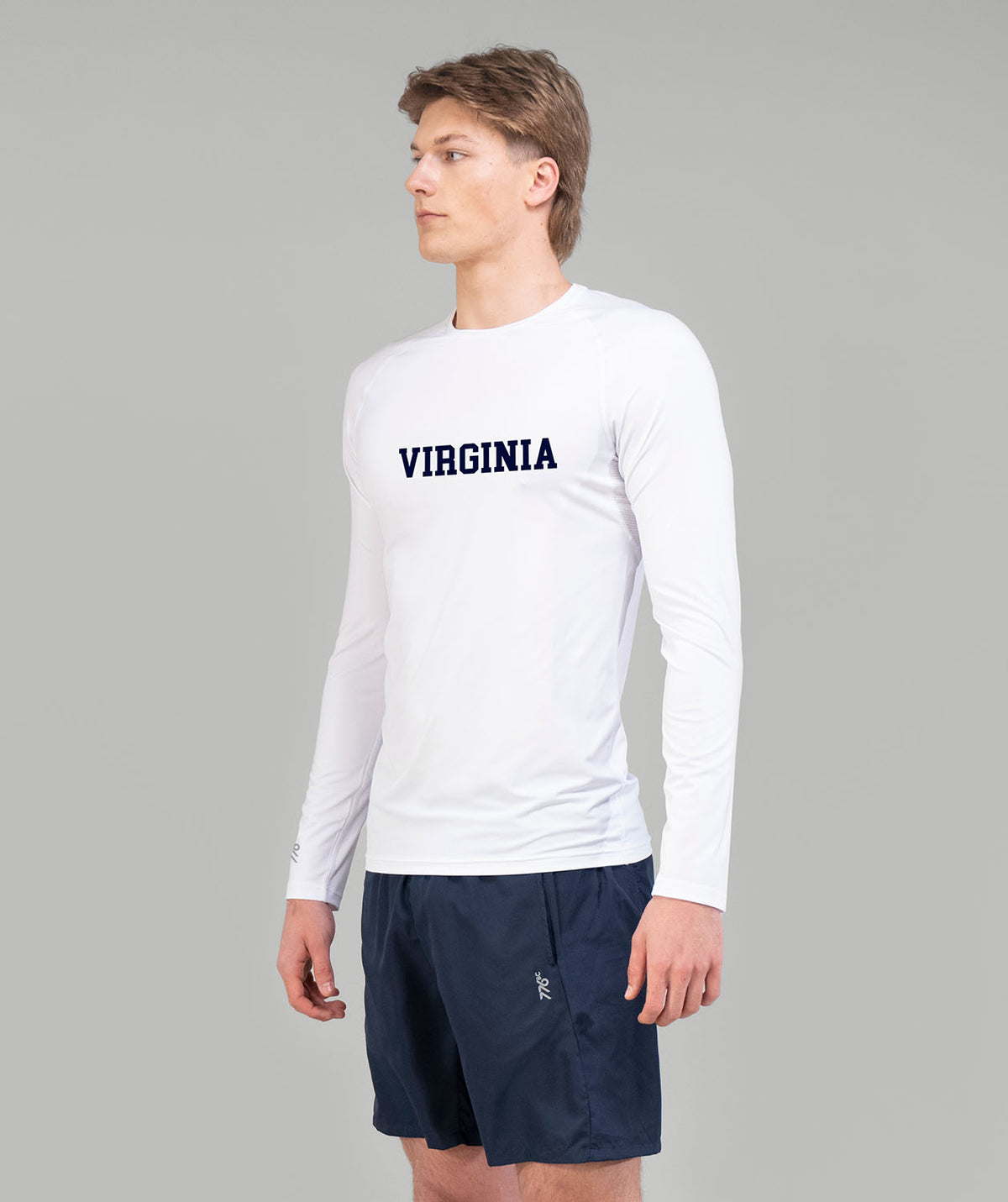 Men's Virginia Rowing Association Base Layer LS - White