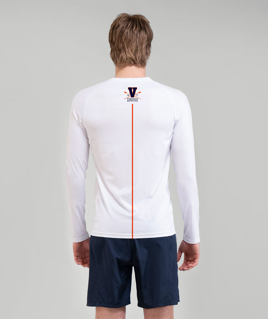Men's Virginia Rowing Association Base Layer LS - White