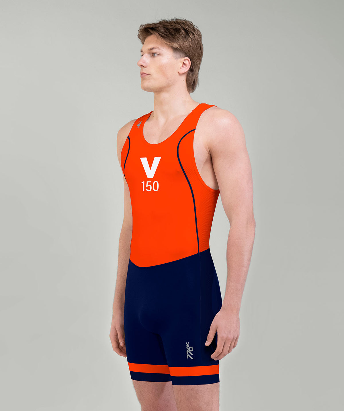 Men's Virginia Rowing Association Pro Unisuit - Orange/Navy