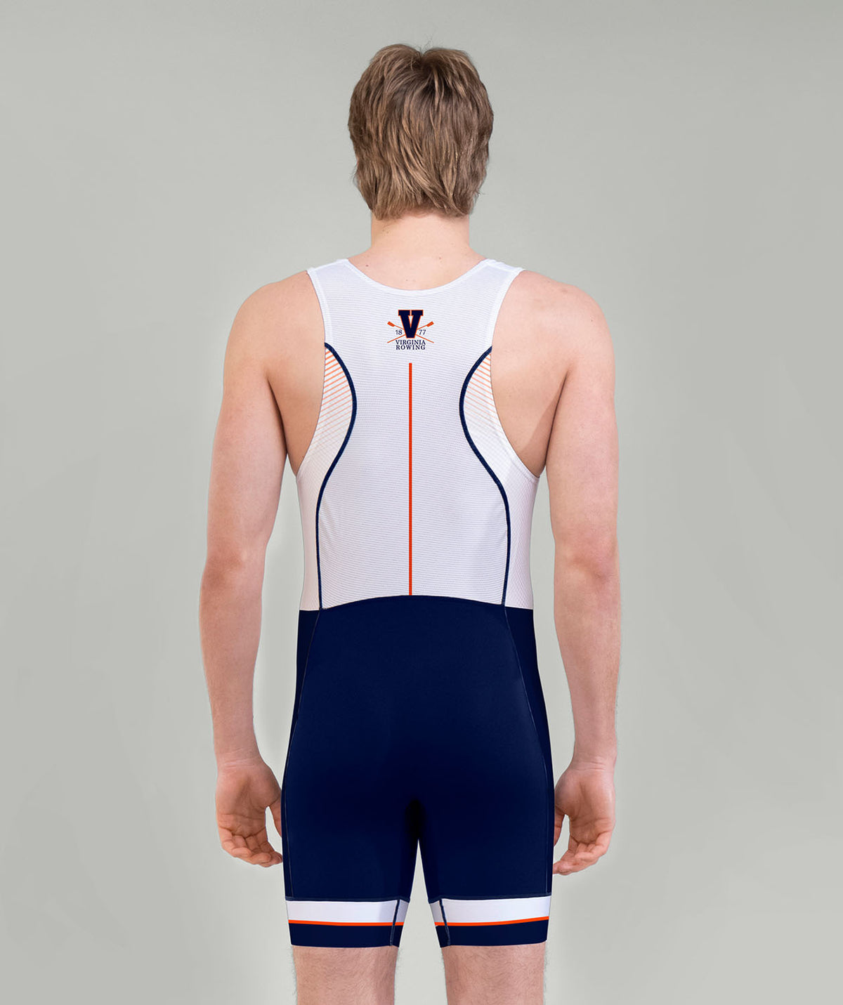 Men's Virginia Rowing Association Pro Unisuit - White/Navy
