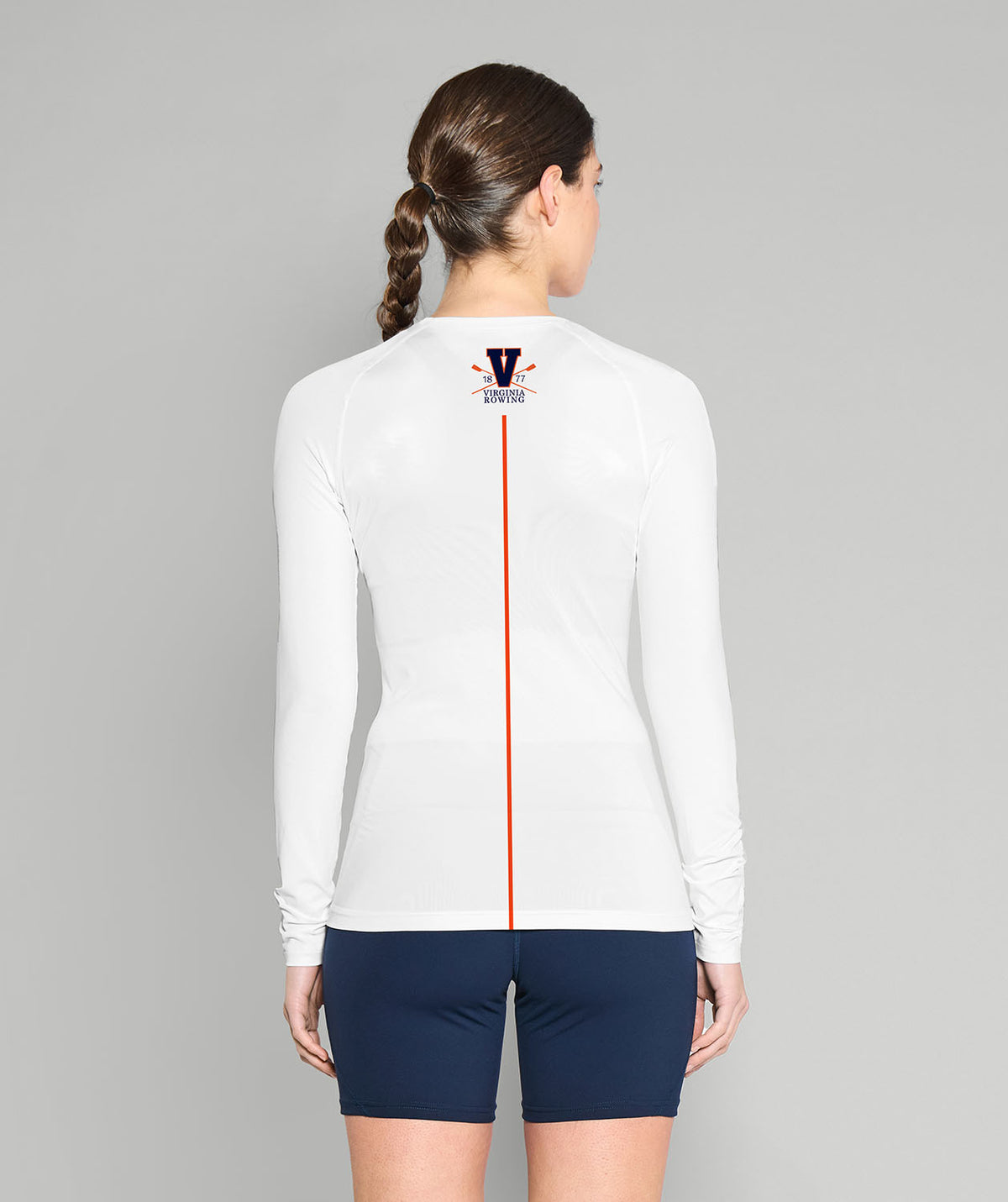 Women's Virginia Rowing Association Base Layer LS - White