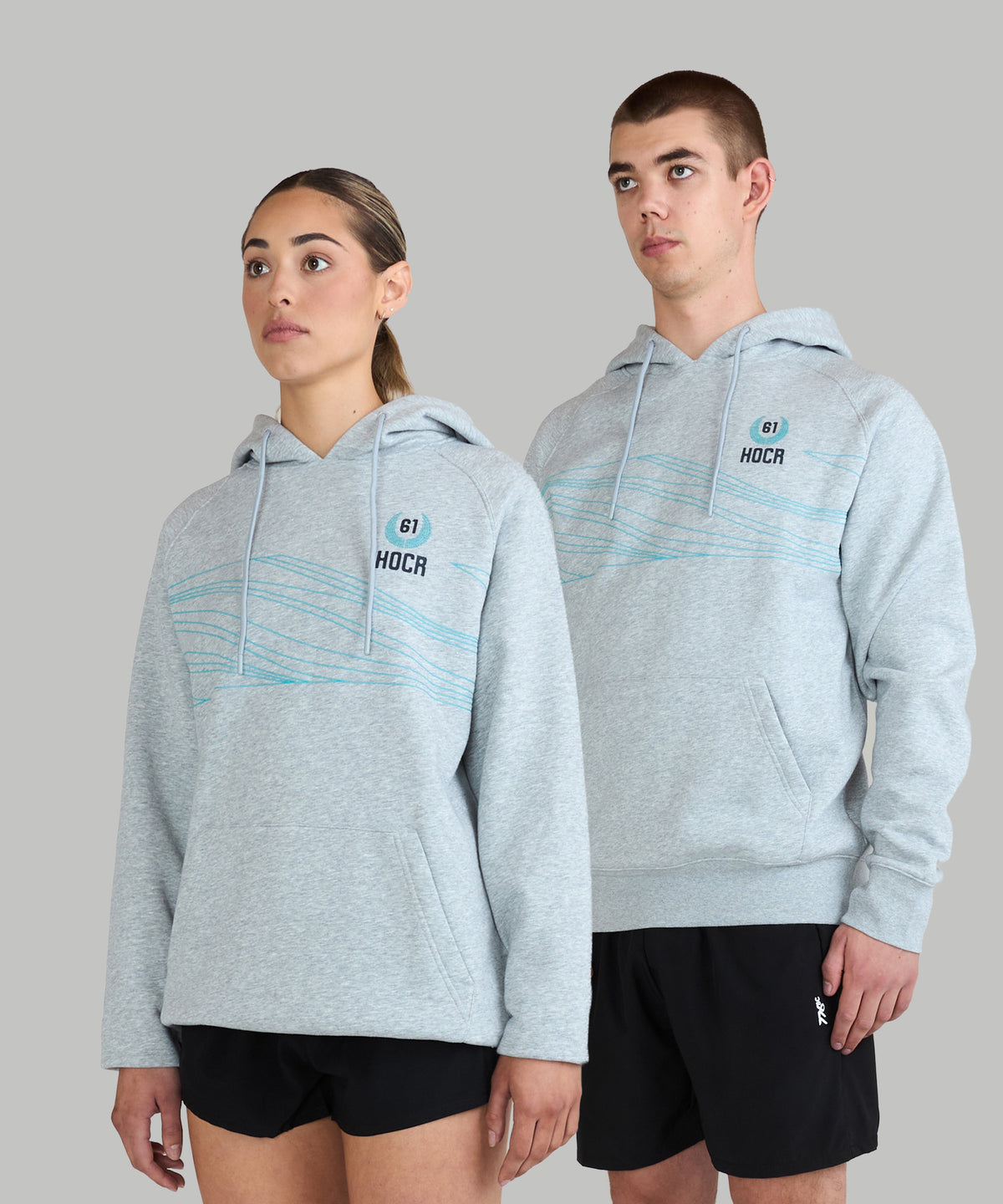 Unisex 776BC X HOCR 61 Pop Over Hoodie - Grey Marle