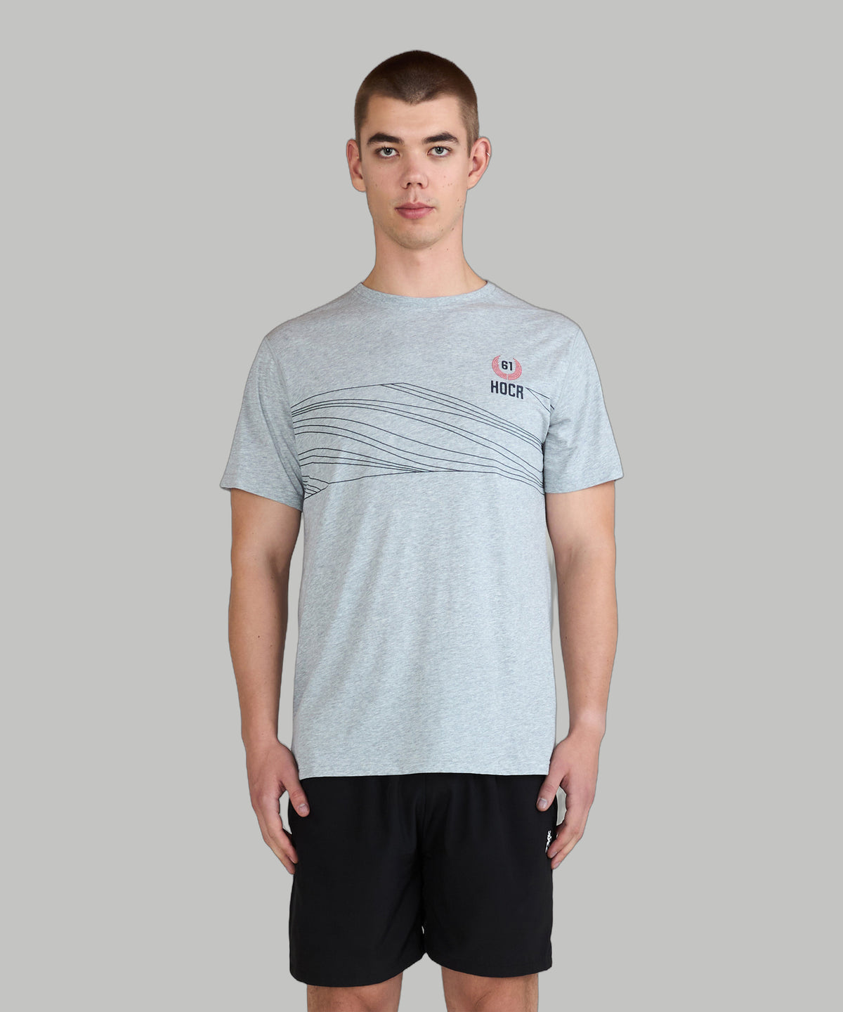 Unisex 776BC X HOCR 61 Crew T-Shirt SS - Grey Marle