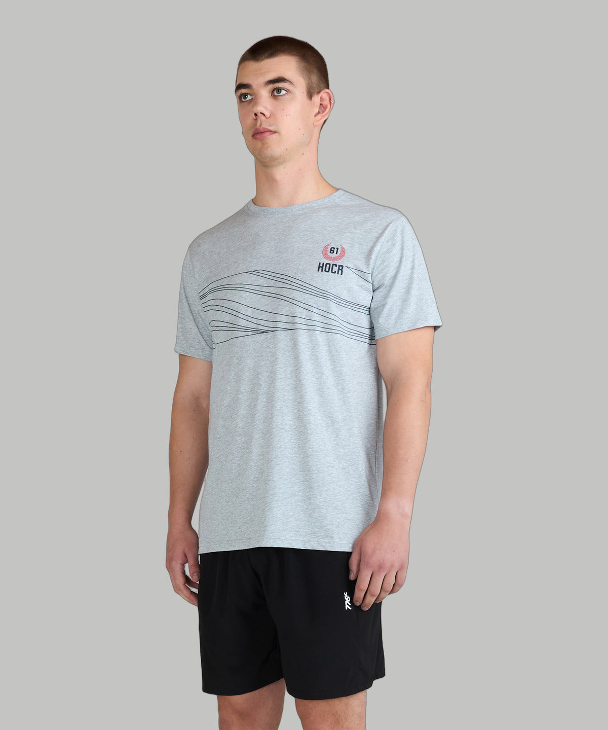Unisex 776BC X HOCR 61 Crew T-Shirt SS - Grey Marle