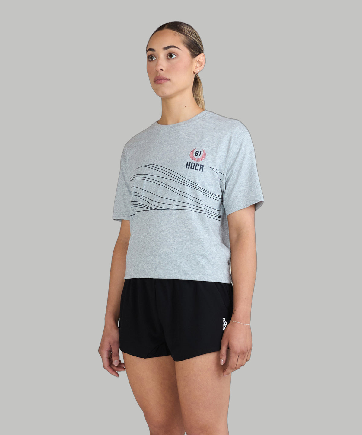 Unisex 776BC X HOCR 61 Crew T-Shirt SS - Grey Marle