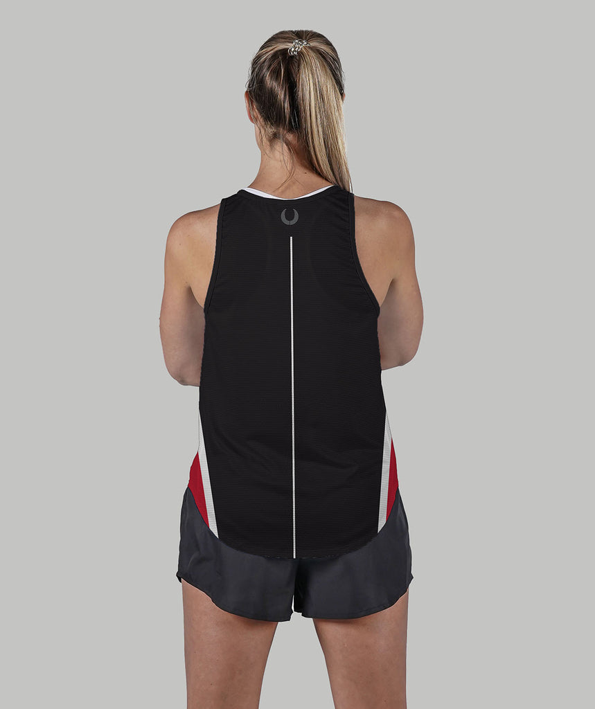 Women's Vancouver Rowing Club Training Tank - Black/Red